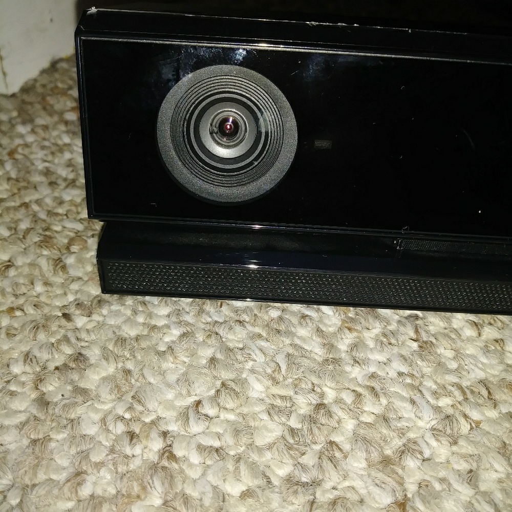 Xboxs camera still has the plastic on it